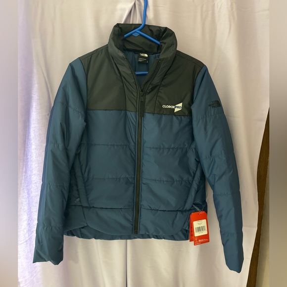 The North Face Jackets & Blazers - For @Freckled_Fox_ only The North Face Jacket Blue Black Women’s M Embroidered